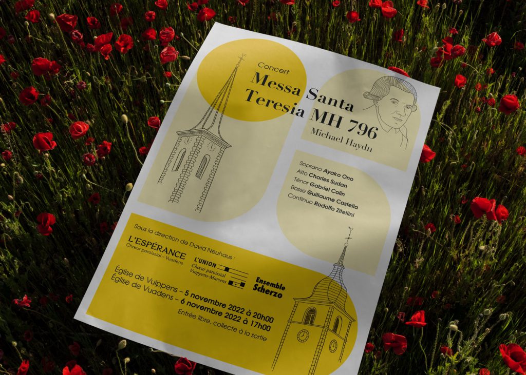 L'affiche du concert Messa Santa Teresia MH 796